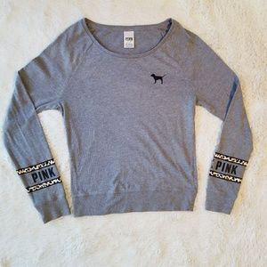 Victoria secret PINK Long Sleeve Gray Sz Small